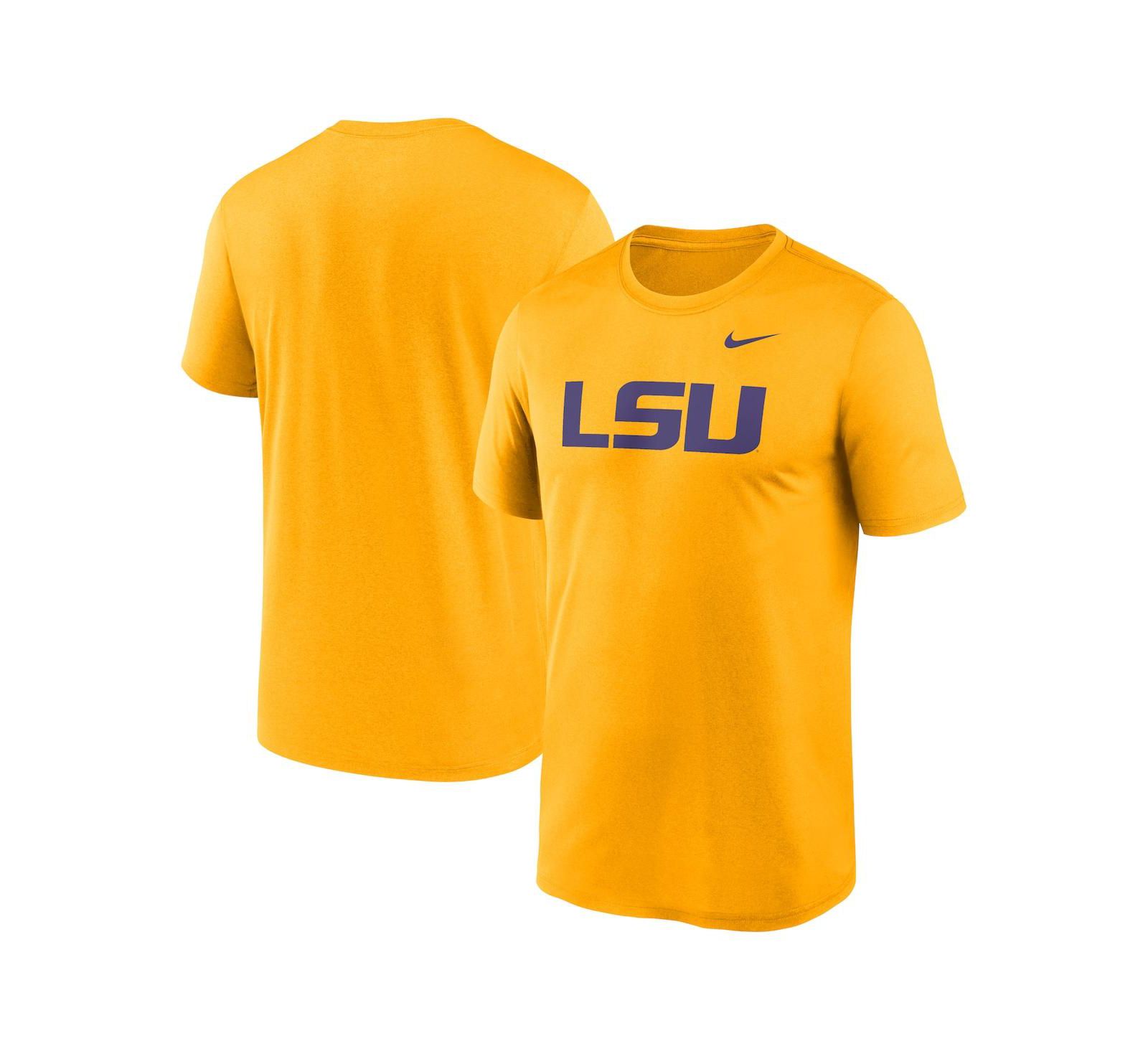 Nike Men's Gold LSU Tigers Primetime Legend Logo T-Shirt