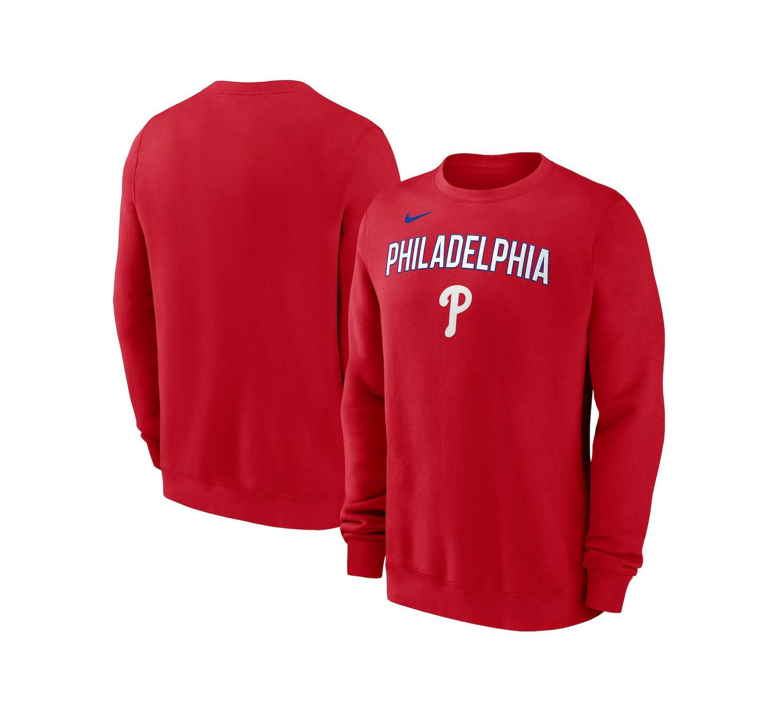 Мужской свитшот Nike Red Philadelphia Phillies Pullover Sweatshirt