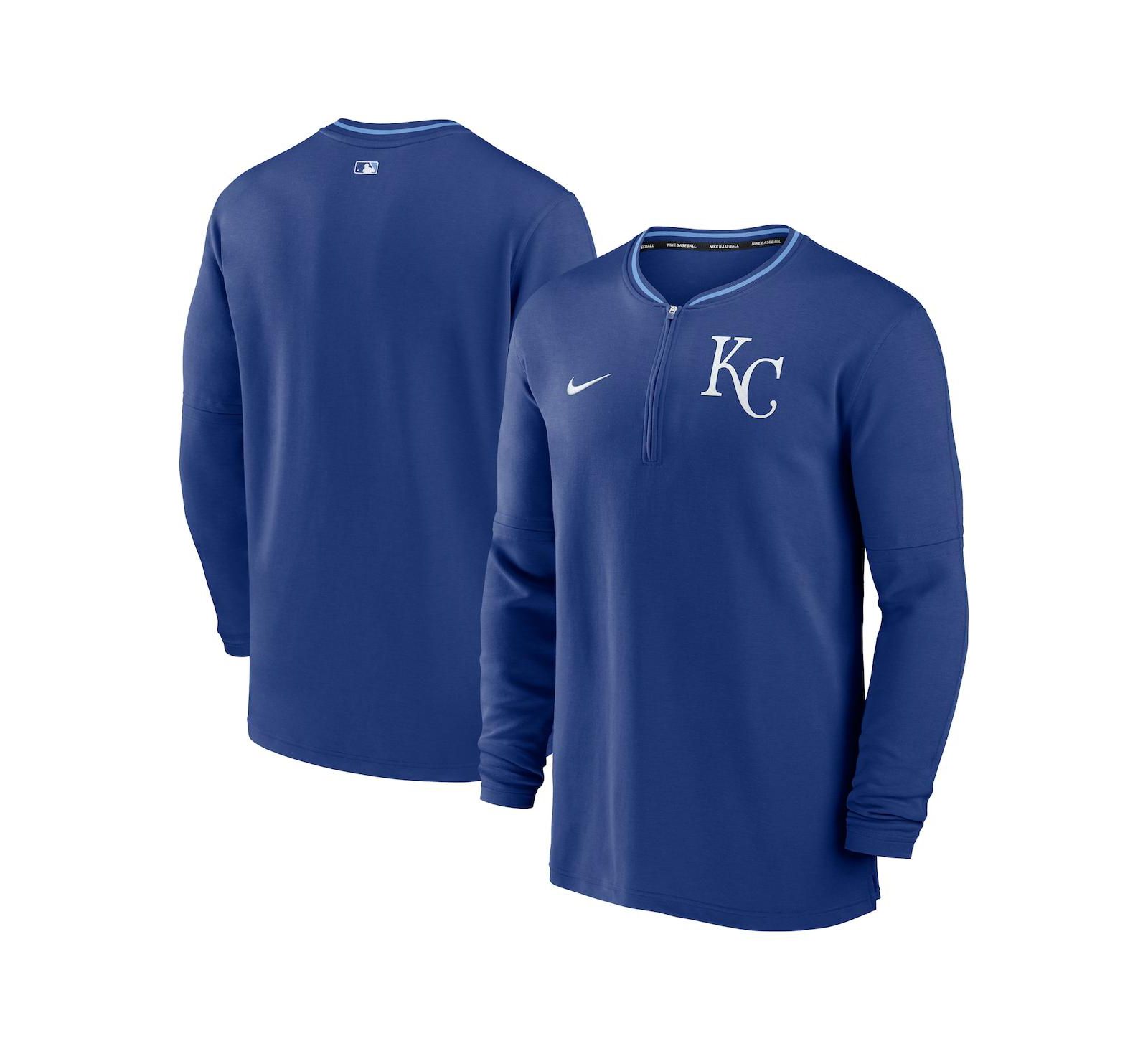 Nike Men's Royal Kansas City Royals Authentic Collection Performance Half-Zip Top