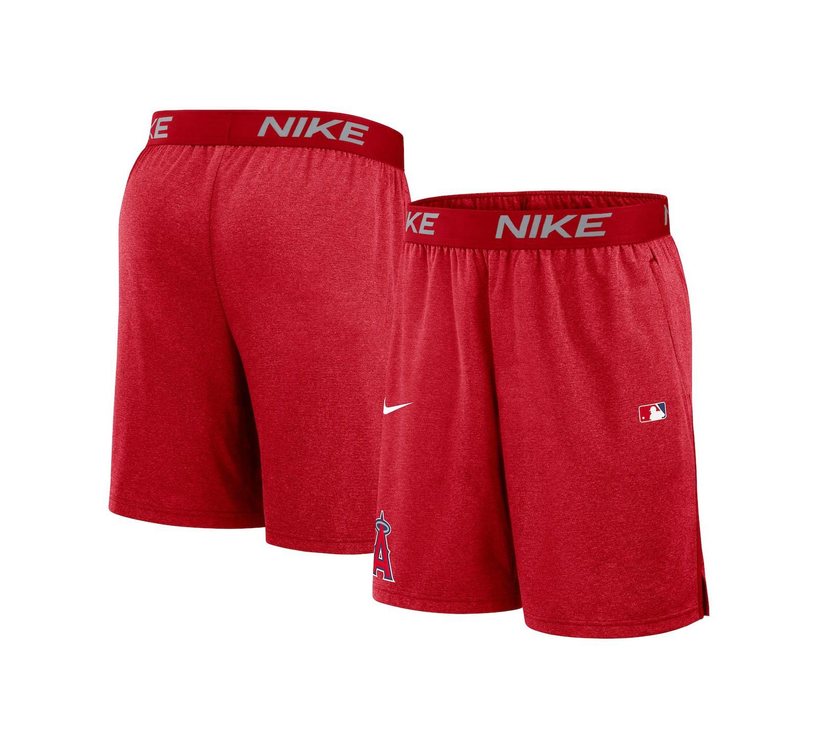 Мужские шорты Nike Red Los Angeles Angels Authentic Collection Performance Knit