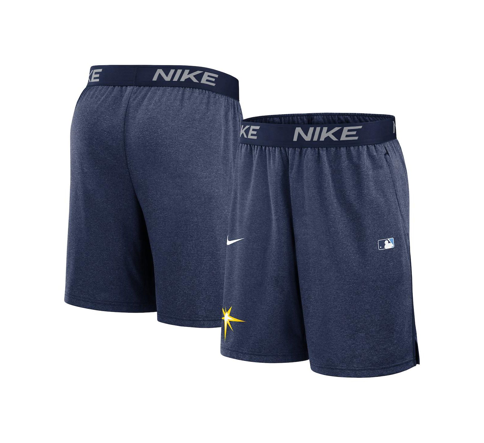 Nike Men's Navy Tampa Bay Rays Authentic Collection Performance Knit Shorts