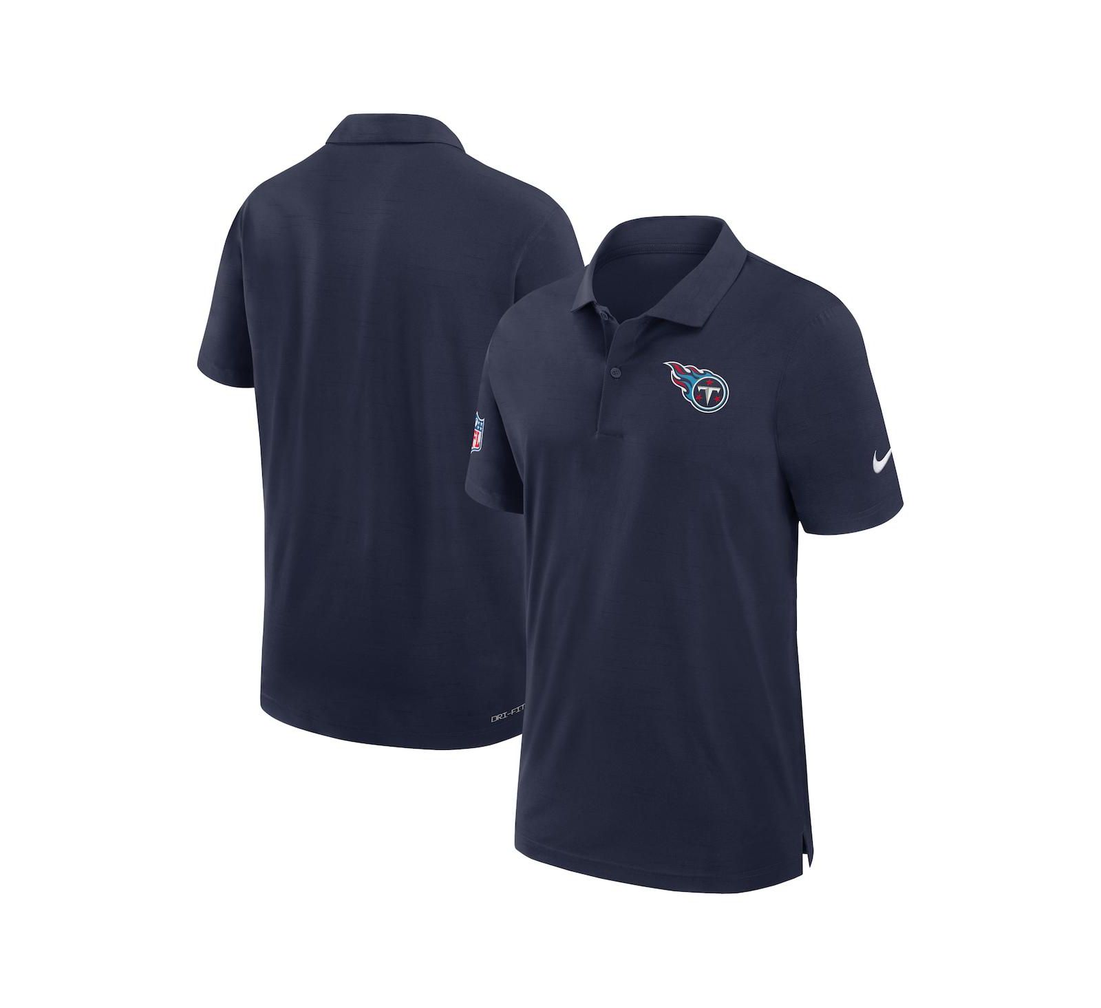 Nike Men's Navy Tennessee Titans 2024/25 Sideline Performance Polo Shirt