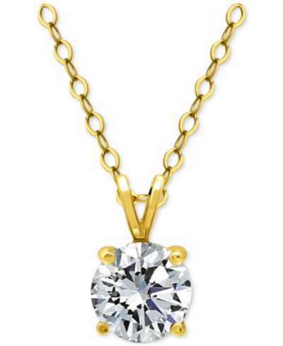 Giani Bernini Подвеска с кубическим цирконием в 18k Gold-Plated Sterling Silver, 16" + 2" extender