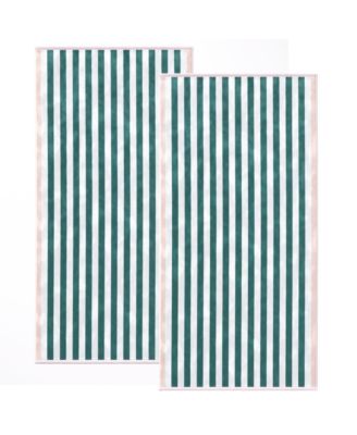 Пляжное полотенце Linery and Co. в полоску, 2 шт, 35" x 70"