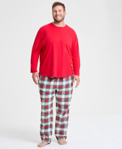 Holiday Lane Семейная пижама Merry Plaid Mix It, Big & Tall