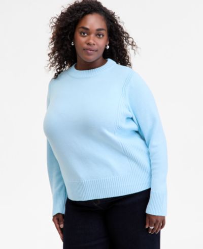 On 34th Trendy Plus Size High-Neck Sweater, Macy's Exclusive