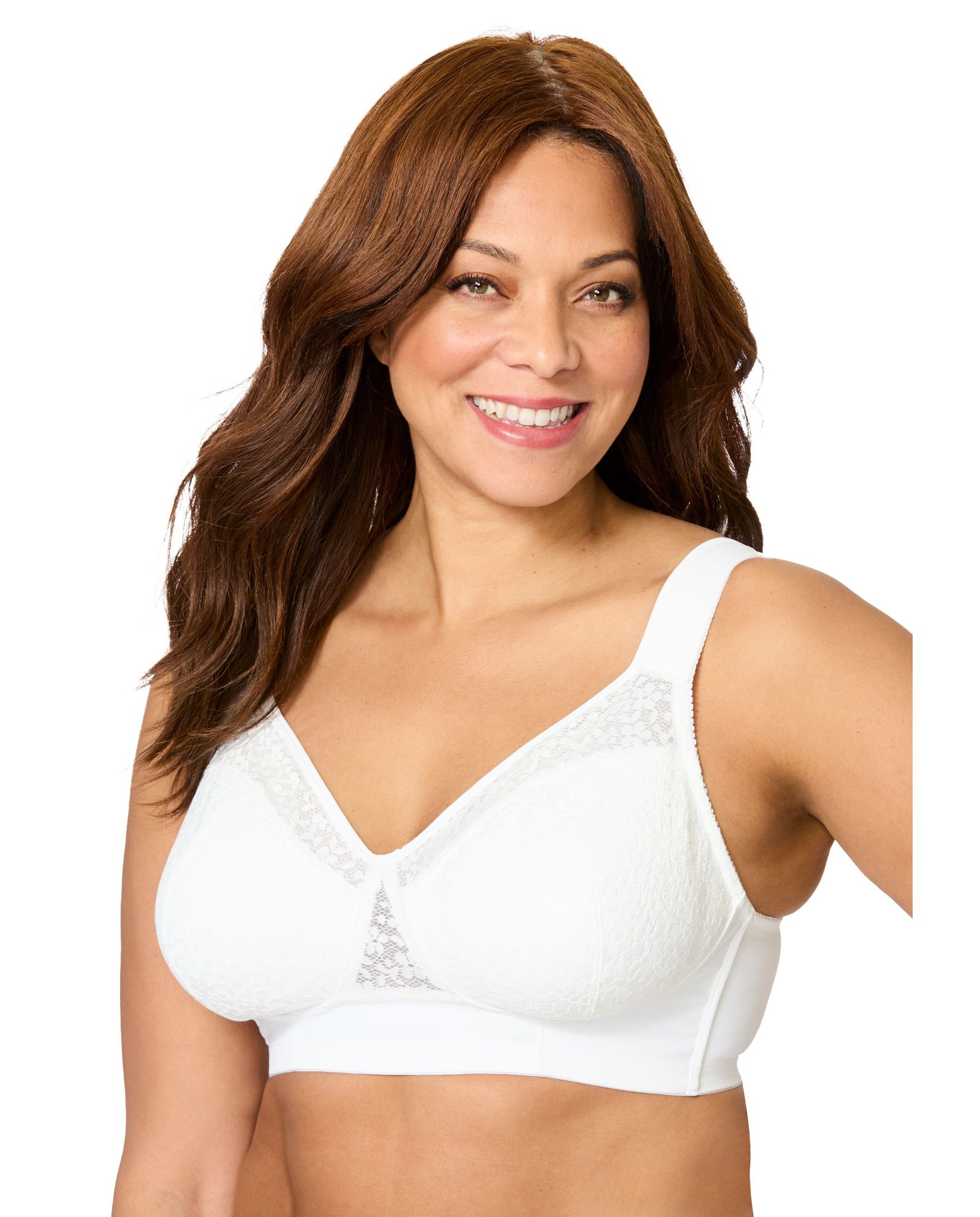 Бюстгальтер Comfort Choice Women's Full Coverage Lace Overlay