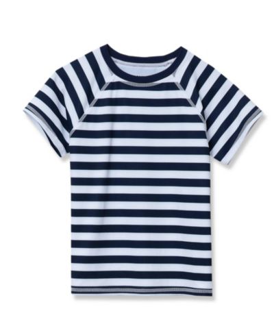 Lands' End Big Girls Plus Chlorine Resistant Short Sleeve Crew Neck Swim Rash Guard