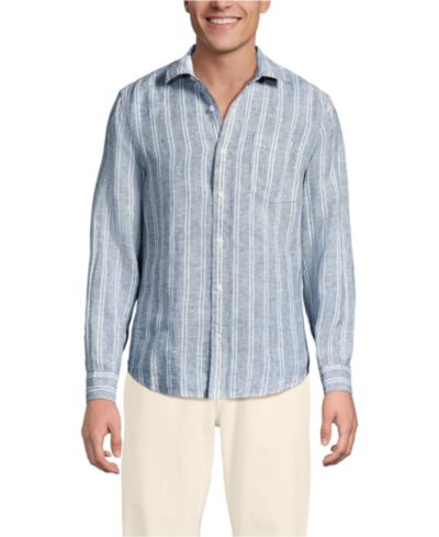 Lands' End Men's Long Sleeve Linen Shirt
