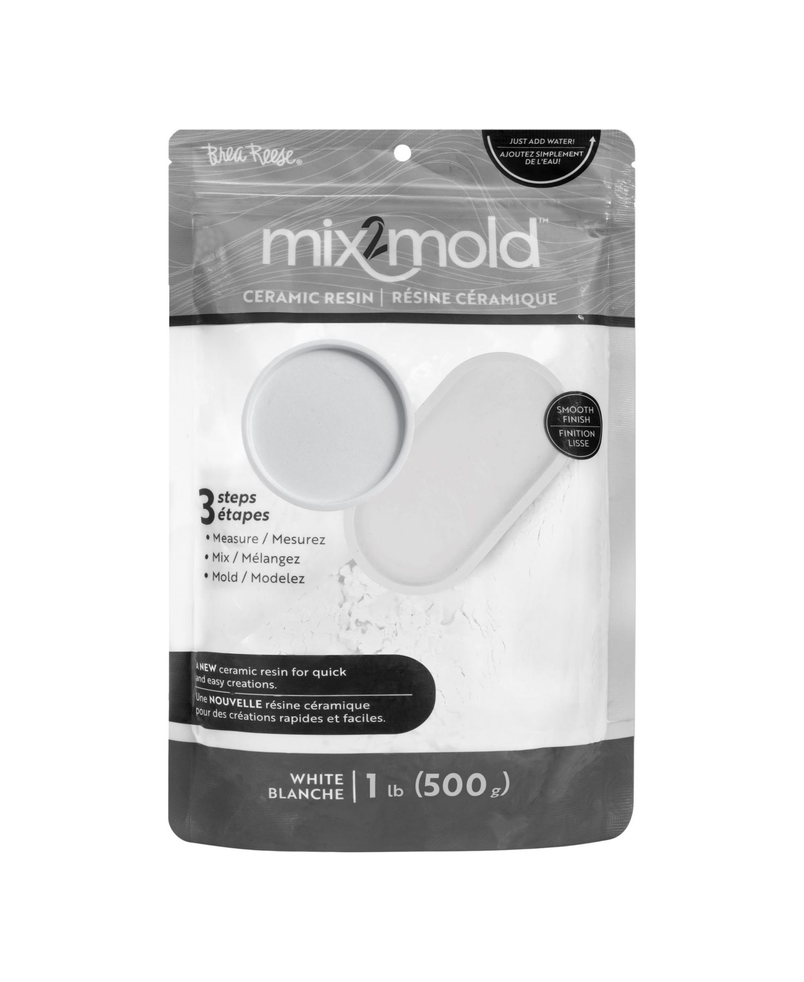 Brea Reese Mix2Mold: Ceramic Resin Powder - White 1lb