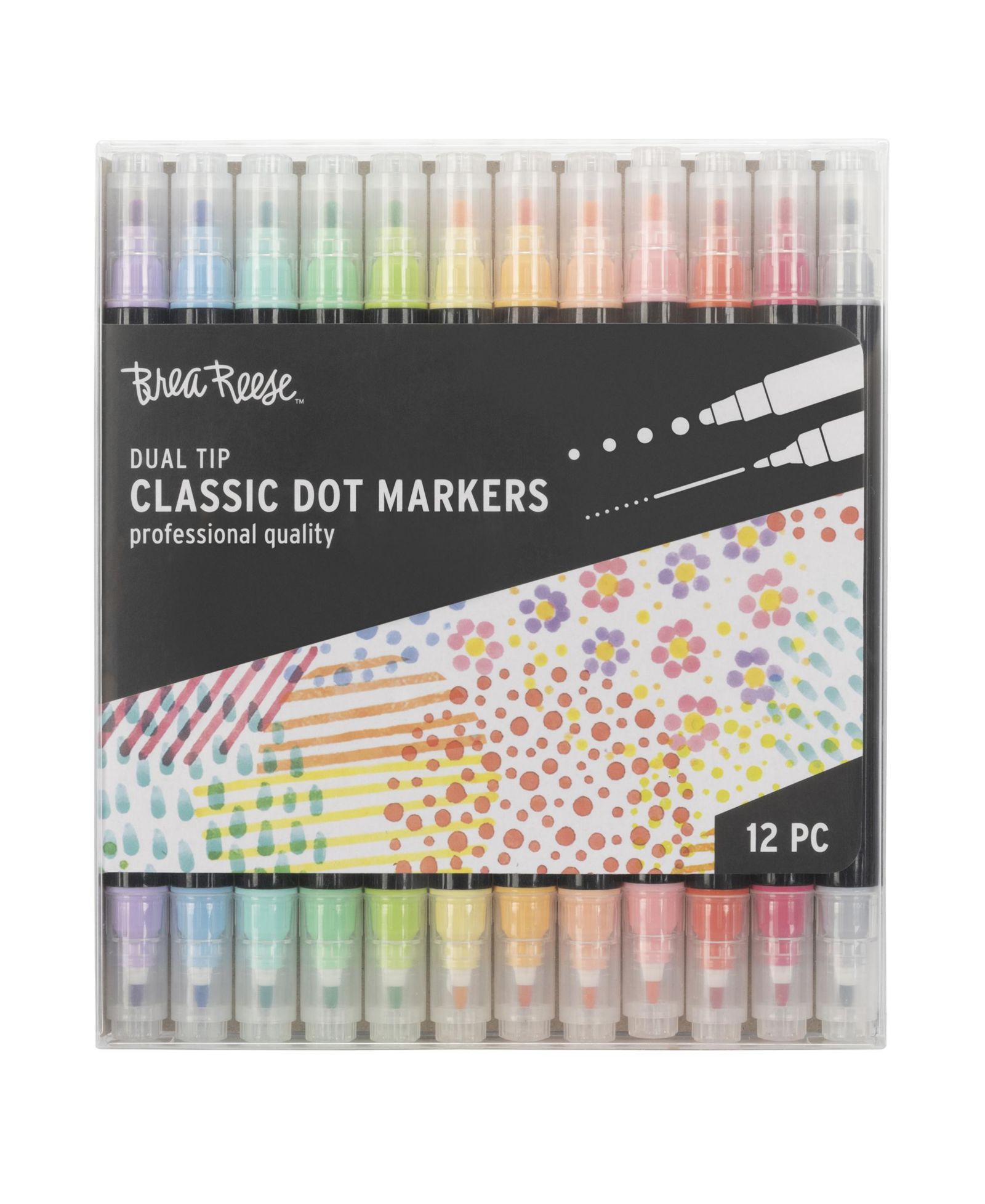 Brea Reese Dual Tip Markers: 12pc - Dot Classic