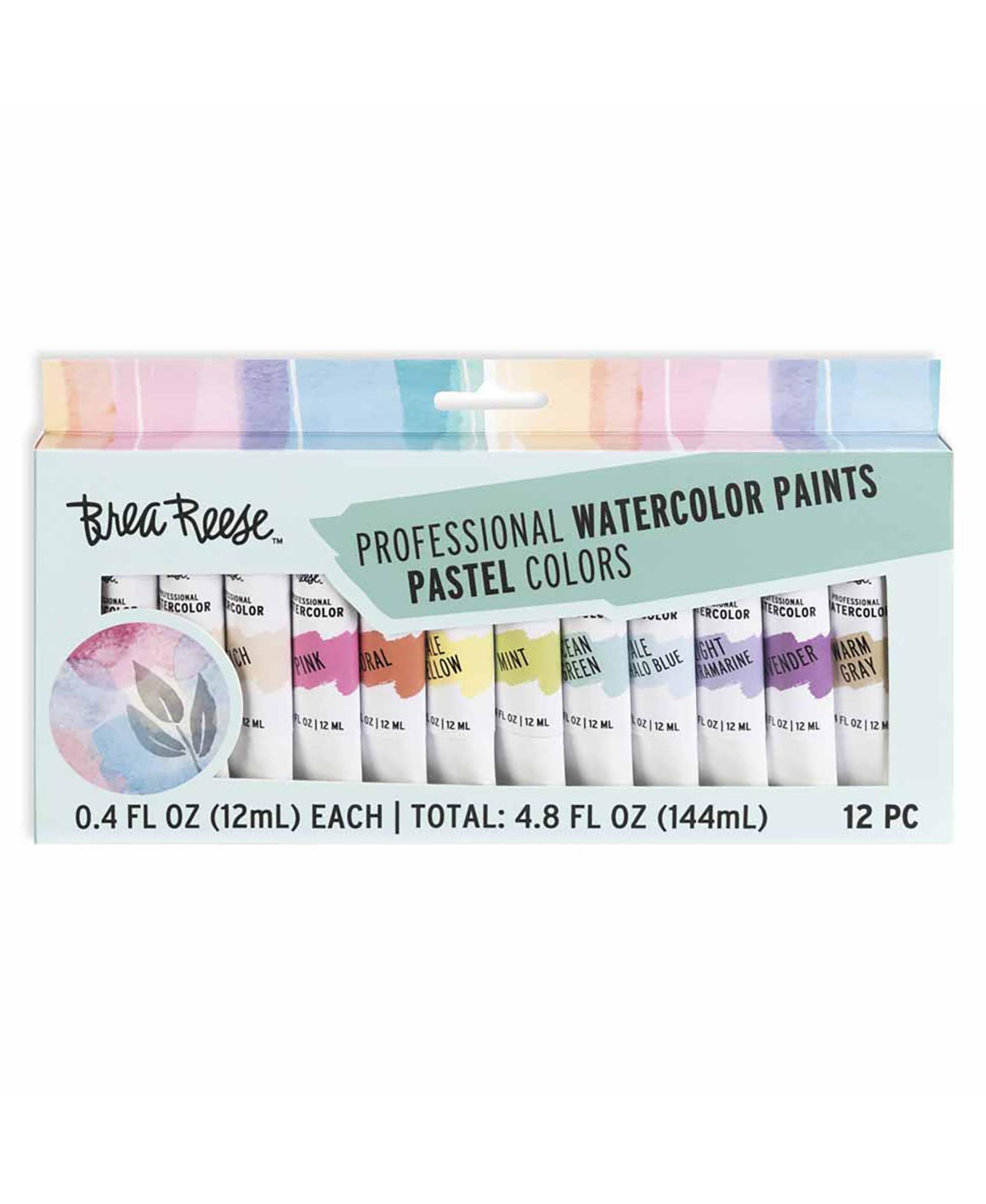 Professional Watercolor Paint Set: Pastels