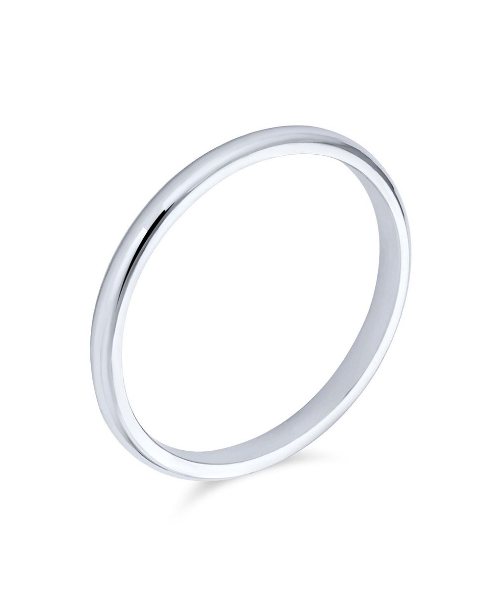 Кольцо Bling Jewelry Minimalist Sterling Silver.925 2MM