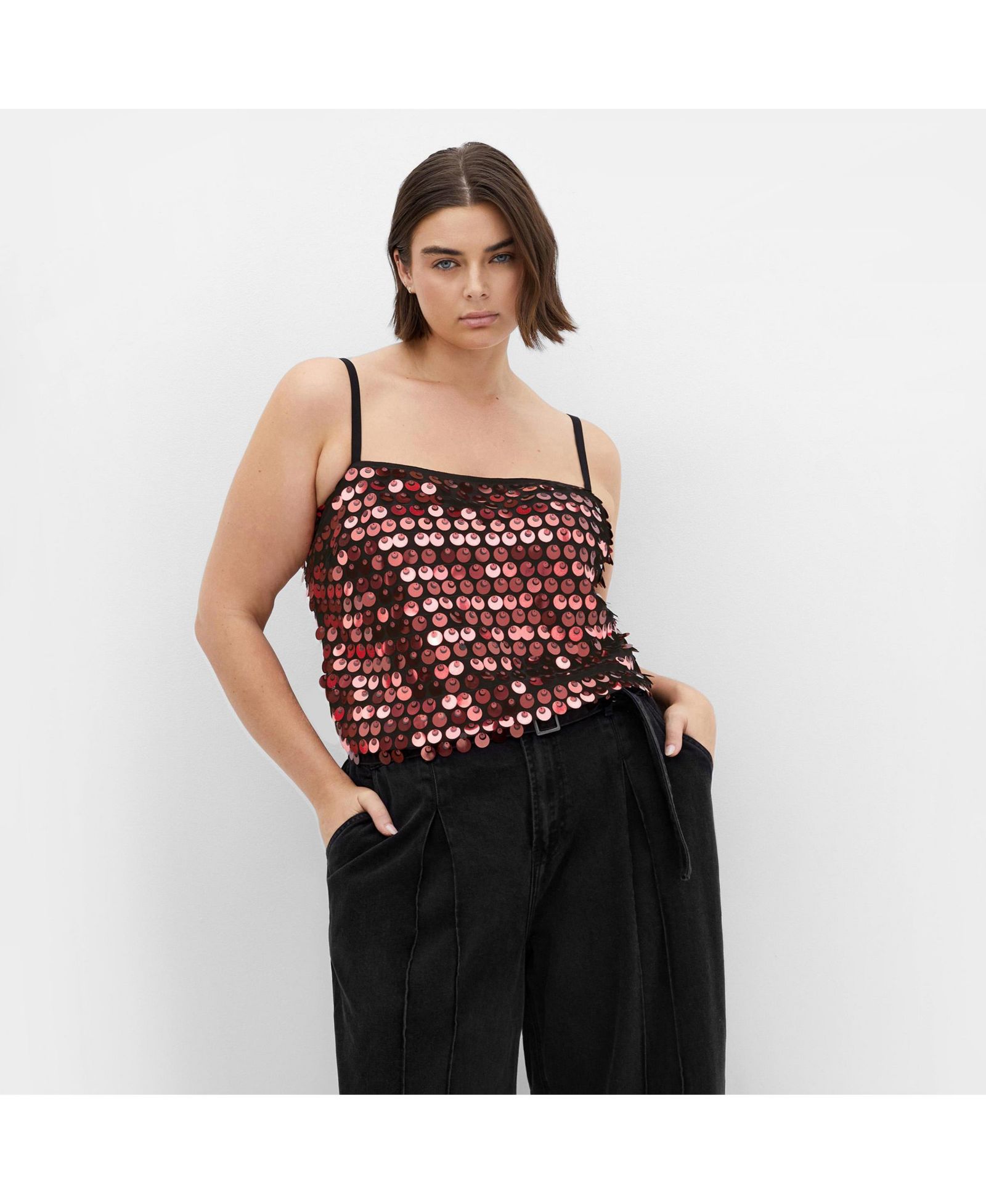 Женский топ CITY CHIC Plus Size Disco Top