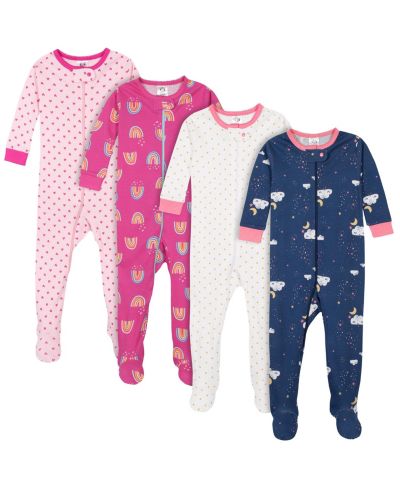 Gerber Детский комплект из 4-х хлопковых боди