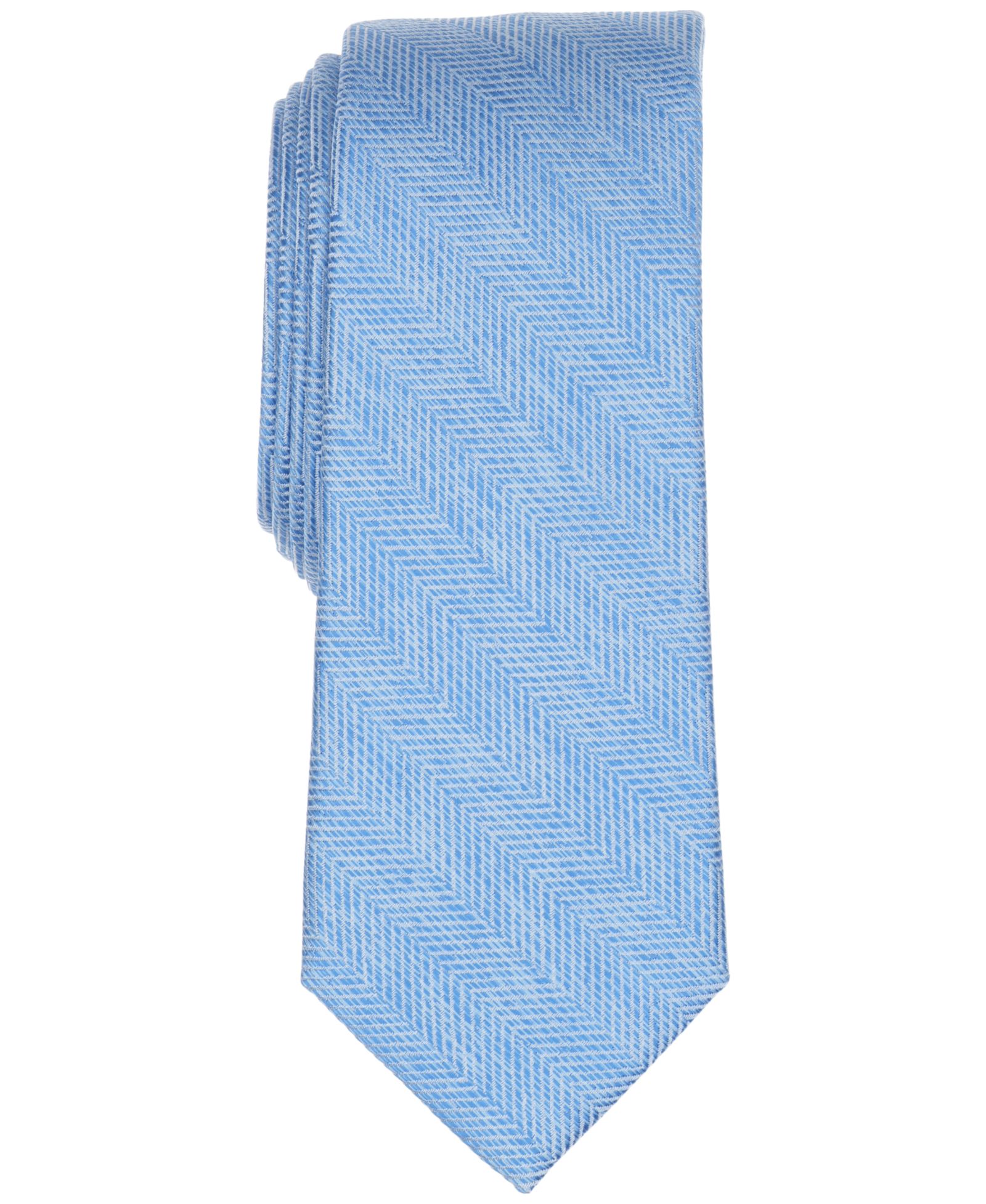 Bar III Men's Melange Chevron Solid Tie, Exclusively at Macy's