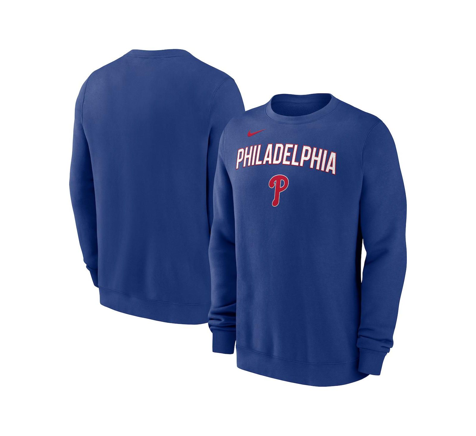 Мужское свитшот Nike Philadelphia Phillies, королевский синий