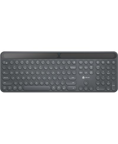 iClever беспроводная солнечная Bluetooth клавиатура, полноразмерная