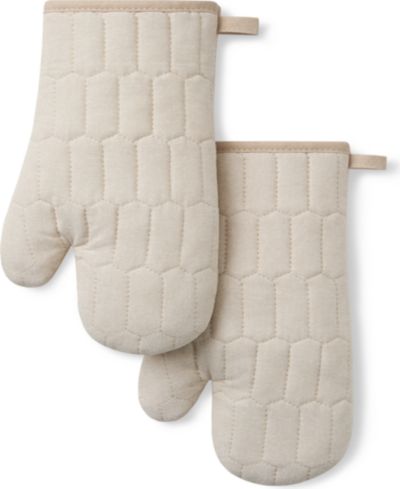Набор прихвалок Martha Stewart Honeycomb Quilted Chambray 7" x 13"