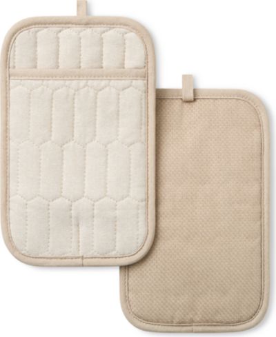 Набор прихвалок Martha Stewart Honeycomb Quilted Chambray 7" x 10"
