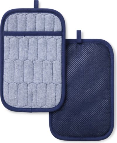Набор прихвалок Martha Stewart Honeycomb Quilted Chambray 7" x 10"