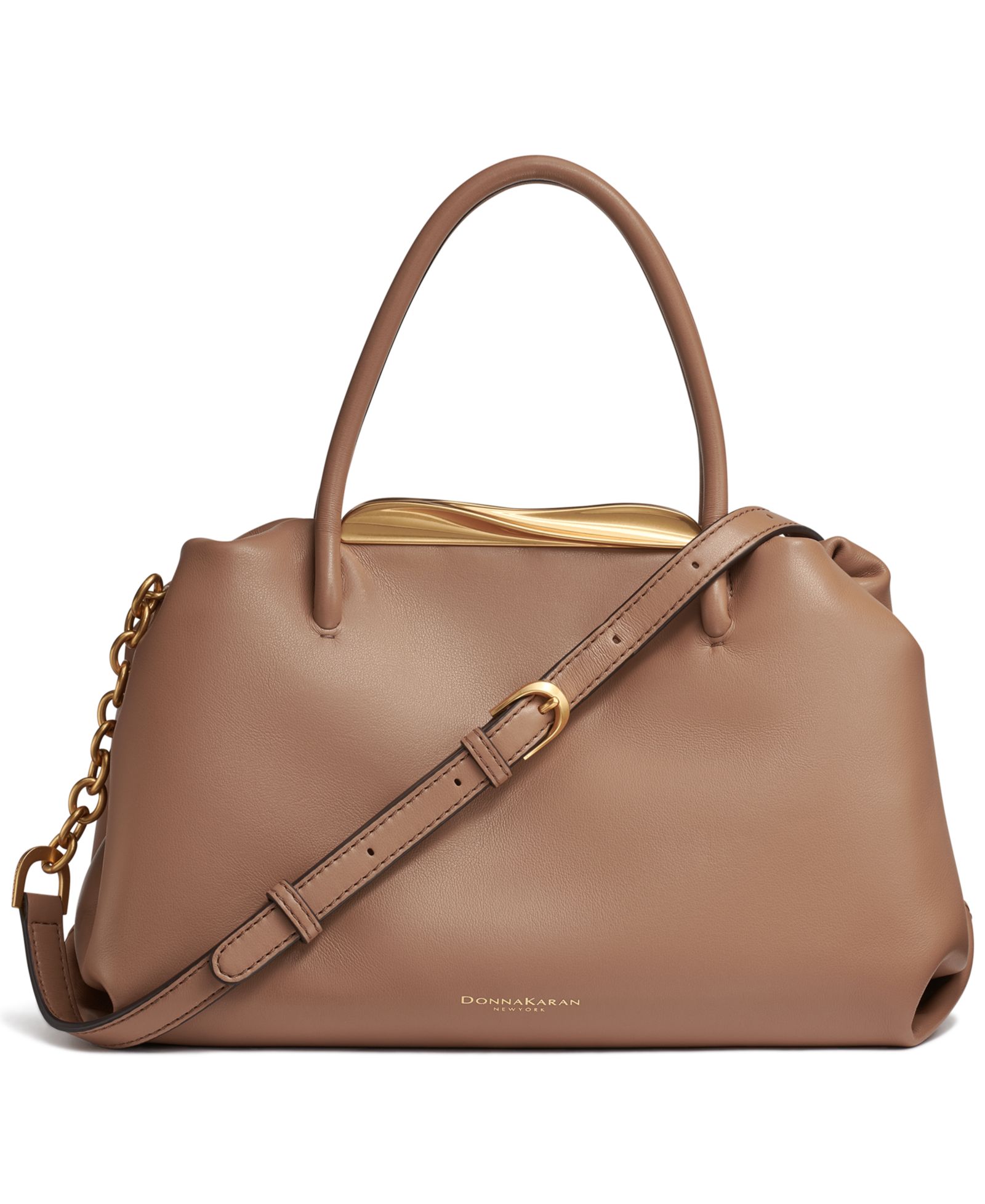 Donna Karan New York Poplin Medium Satchel Handbag