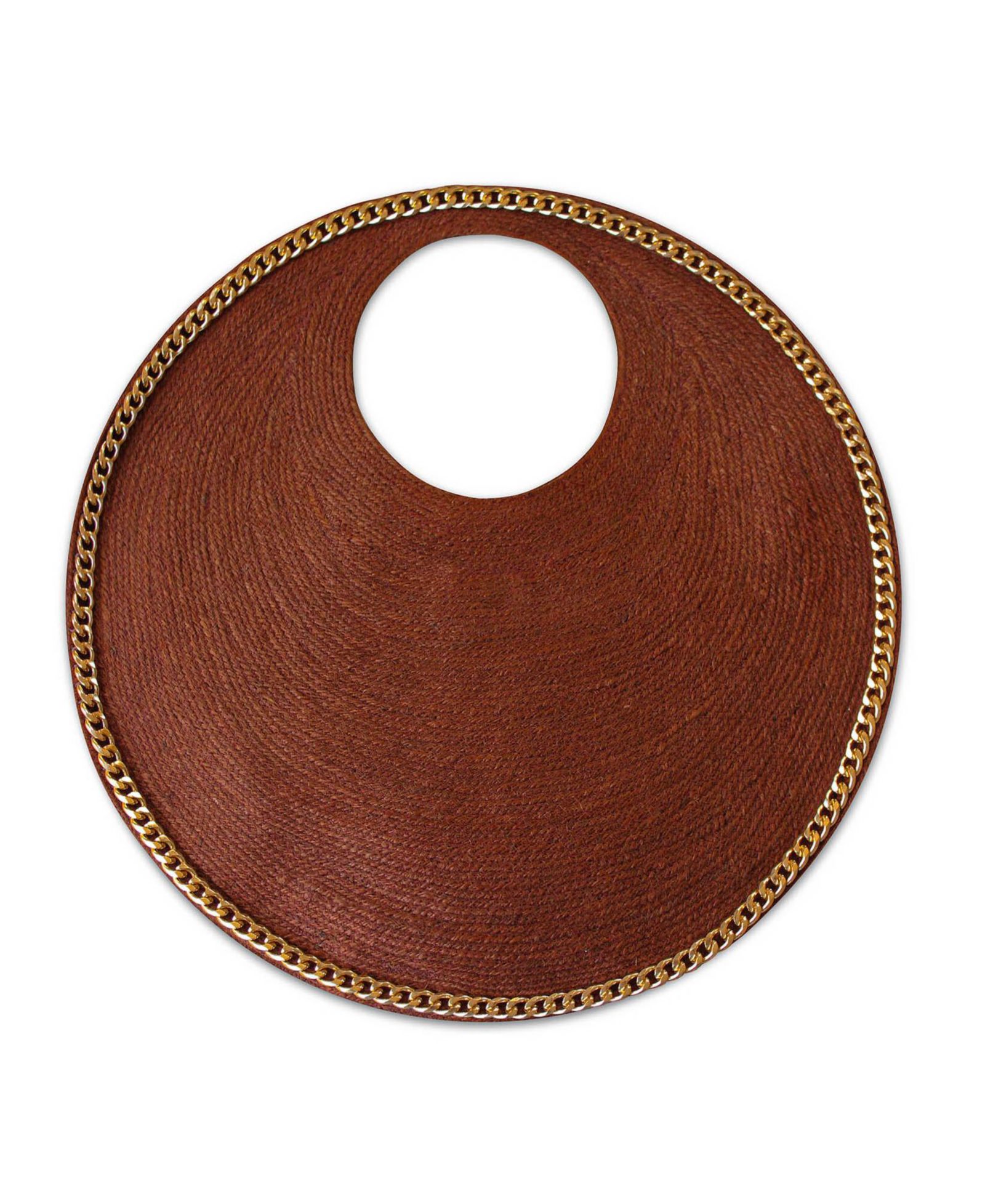 The Solo Chain Jute Straw Bag