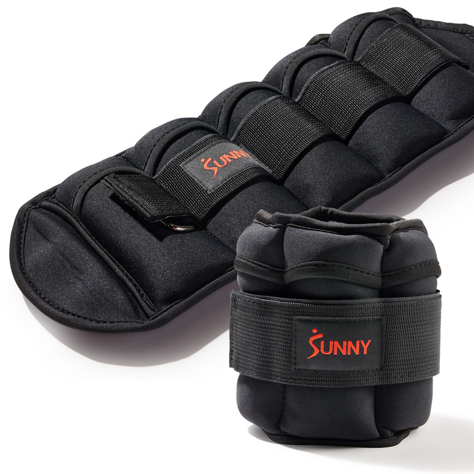 Утяжелители для ног Sunny Health & Fitness Adjustable Ankle Weights 5 lb, Pair, Black