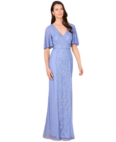 Lara Женское вечернее платье Floral Beaded Cocktail Fringe