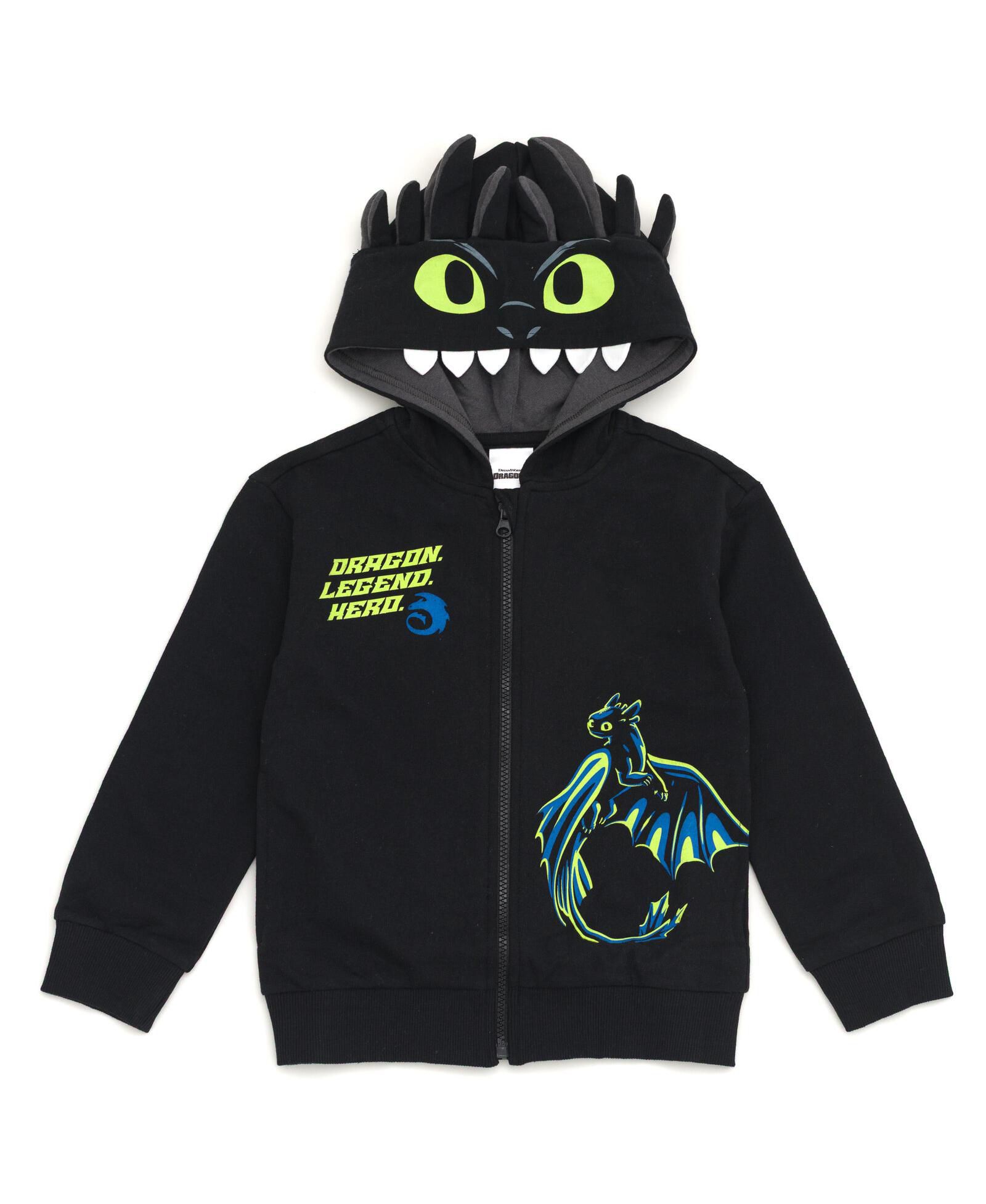 Детское худи How to Train Your Dragon Toddler Boys Toothless Fleece Cosplay
