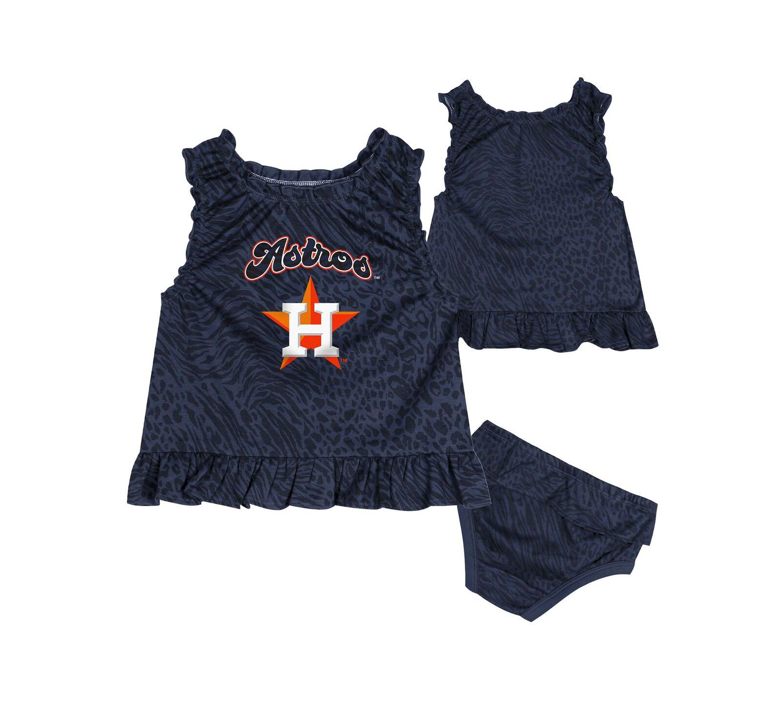Outerstuff детский набор из платья и панталон, темно-синий Houston Astros Playground