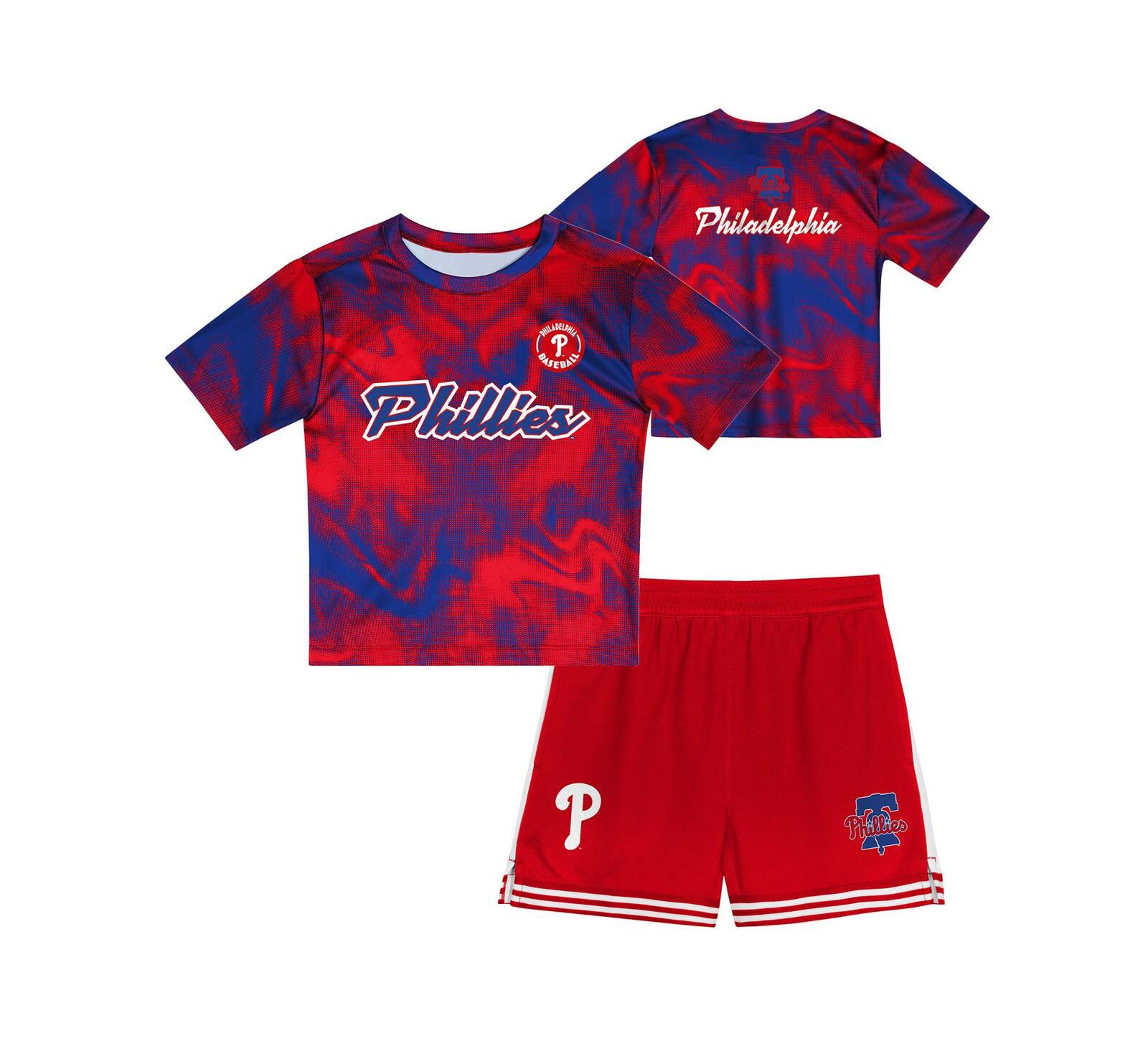 Комплект из 2 предметов Outerstuff для дошкольников: красный набор Philadelphia Phillies Hitter Infielder