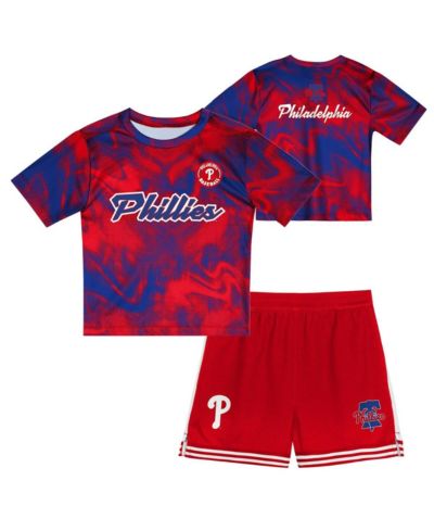 Комплект из 2 предметов Outerstuff для дошкольников: красный набор Philadelphia Phillies Hitter Infielder