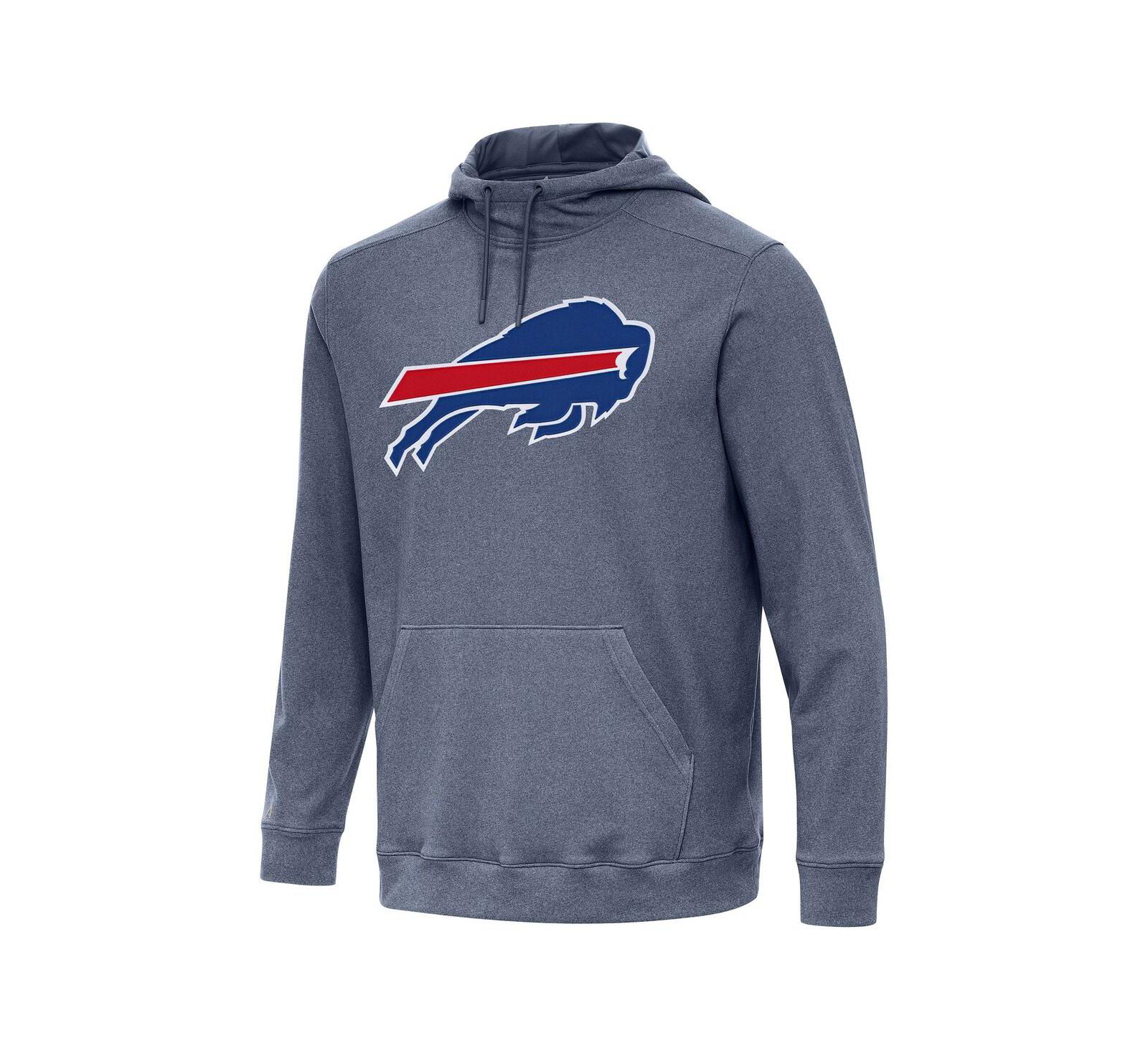 Мужское худи Antigua Buffalo Bills Cloud, темно-синий меланж