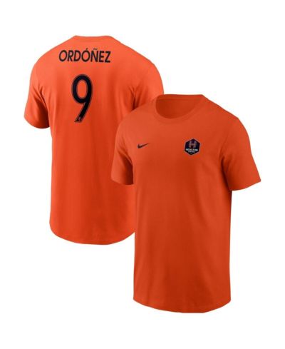Nike Men's Diana Ordonez Orange Houston Dash Core Crew Neck T-Shirt