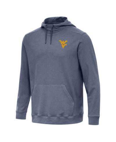Мужское худи Antigua West Virginia Mountaineers Cloud Pullover, Heather Navy
