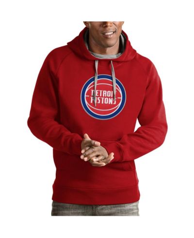 Мужское худи Antigua Red Detroit Pistons Team Logo Victory