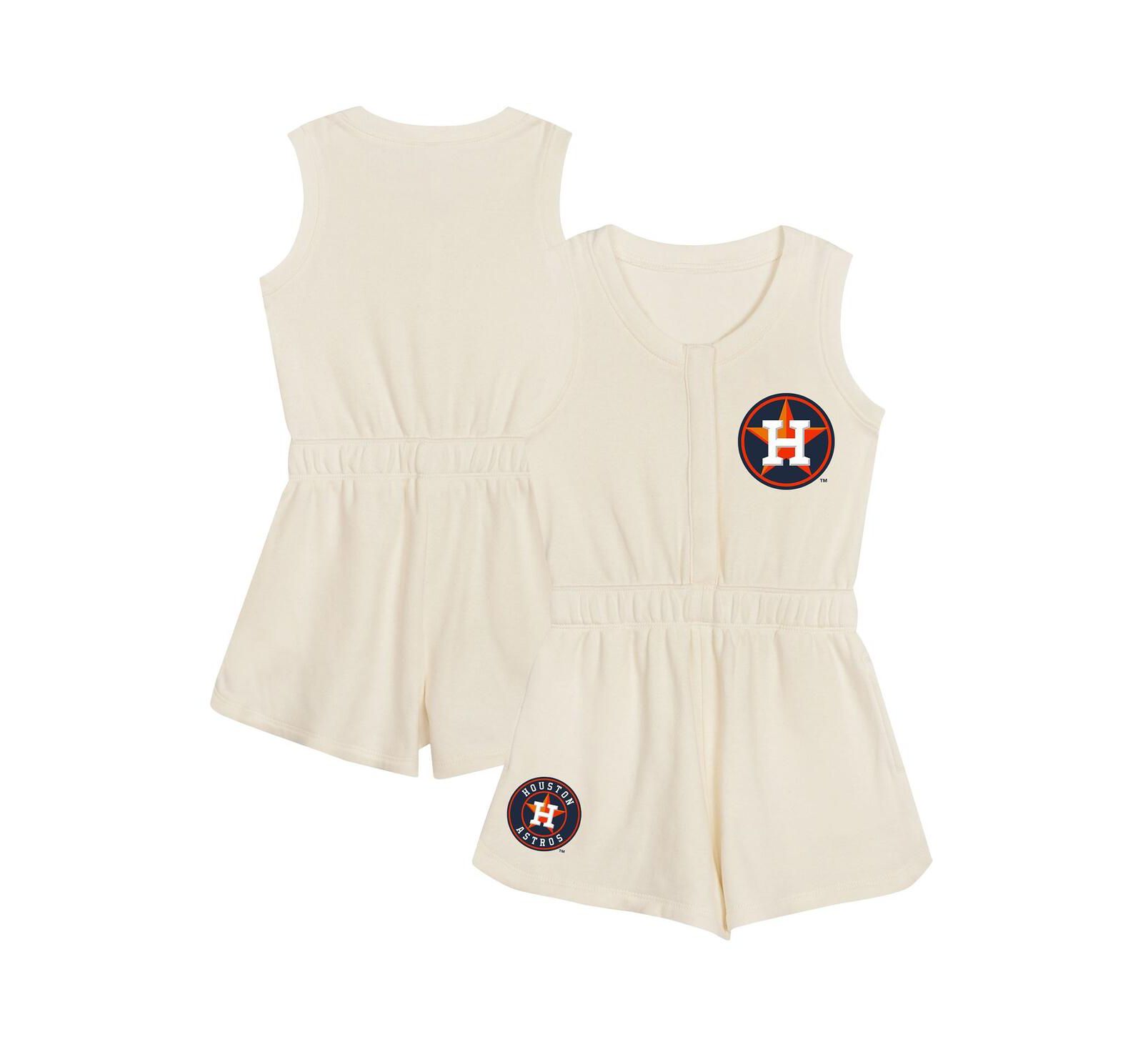 Outerstuff Toddler Cream Houston Astros Power Tank Romper