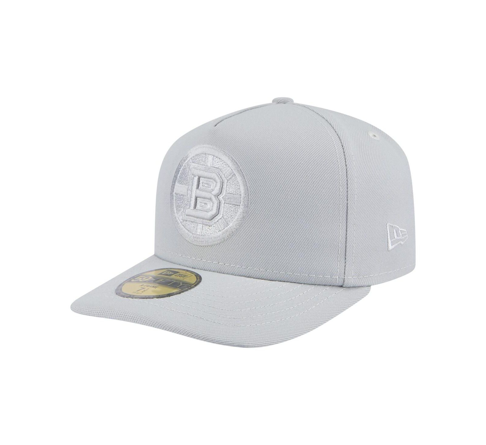 Мужская кепка New Era Gray Boston Bruins Color Pack A-Frame 59FIFTY Fitted