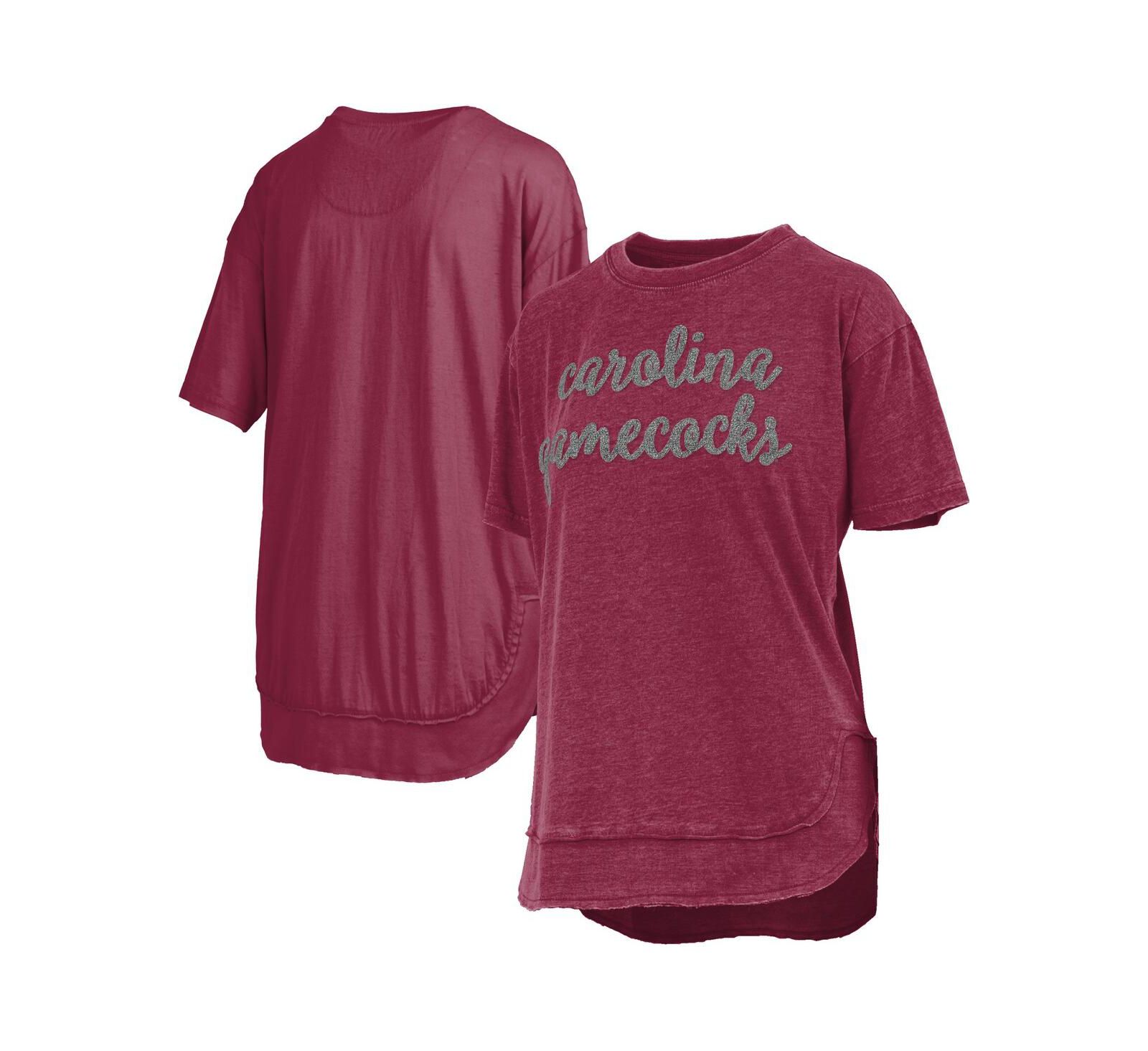 Женская футболка Pressbox Garnet South Carolina Gamecocks Poncho