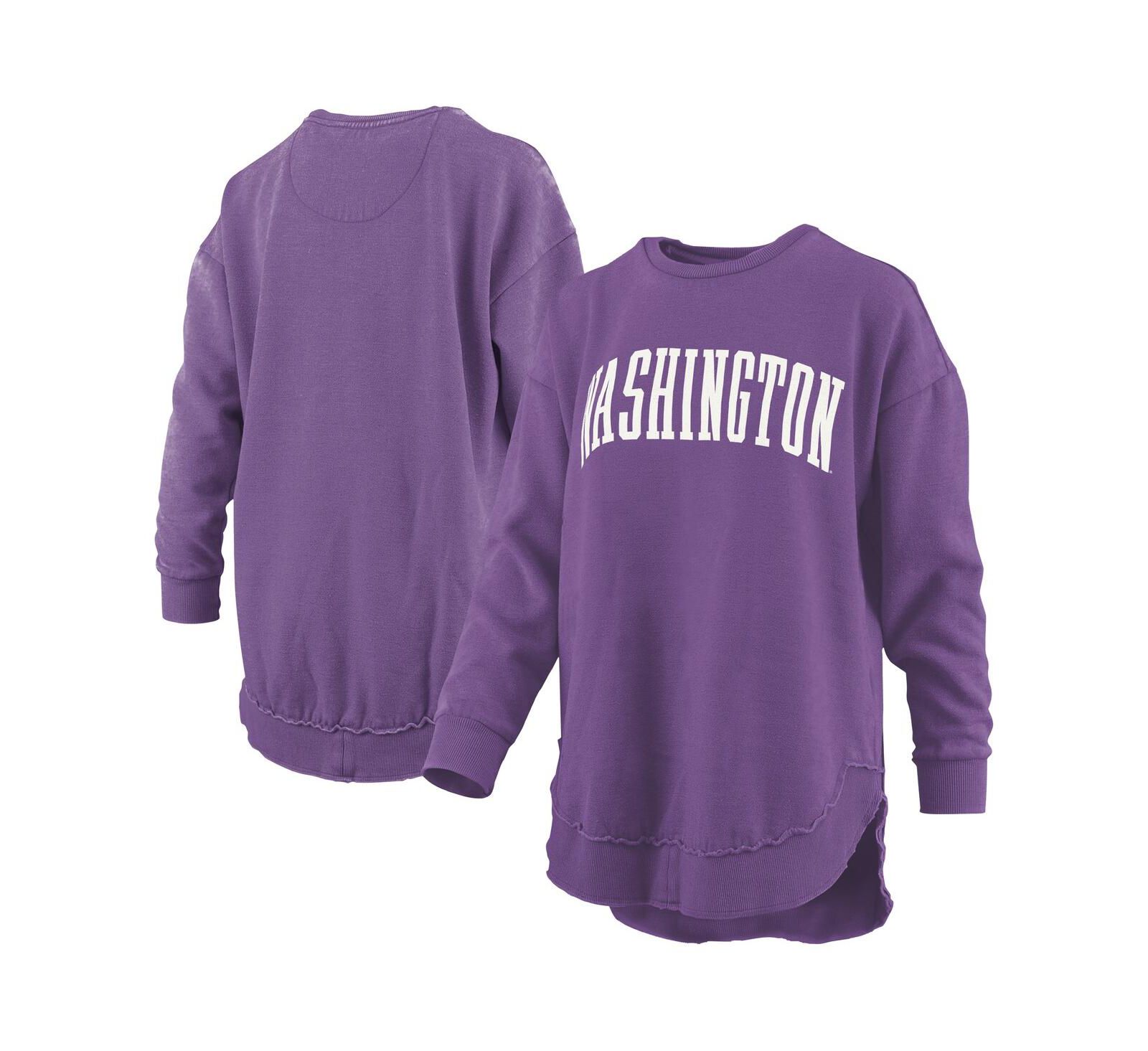Женский флисовый пуловер Pressbox Washington Huskies Melange, фиолетовый