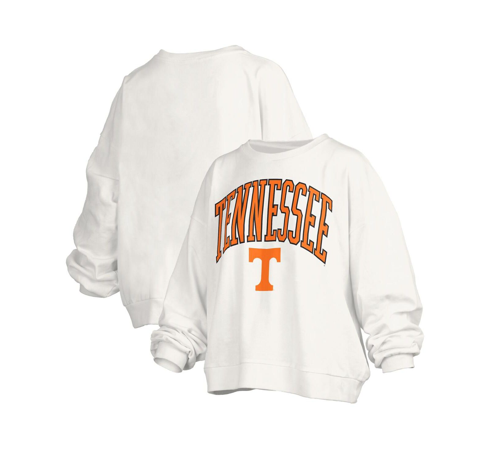 Женское оверсайз худи Pressbox White Tennessee Volunteers Janise Arch Over Logo