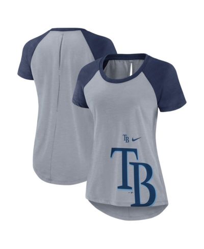 Женская футболка Nike Tampa Bay Rays, цвет Heather Gray