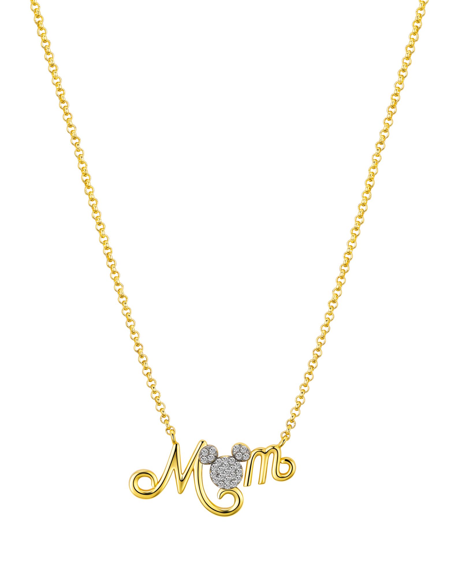 Disney Серьга-подвеска Mickey Mouse Mom Cubic Zirconia
