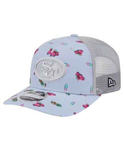 New Era Мужская регулируемая кепка San Francisco 49ers Adventure Surfboard 9SEVENTY, светло-голубая