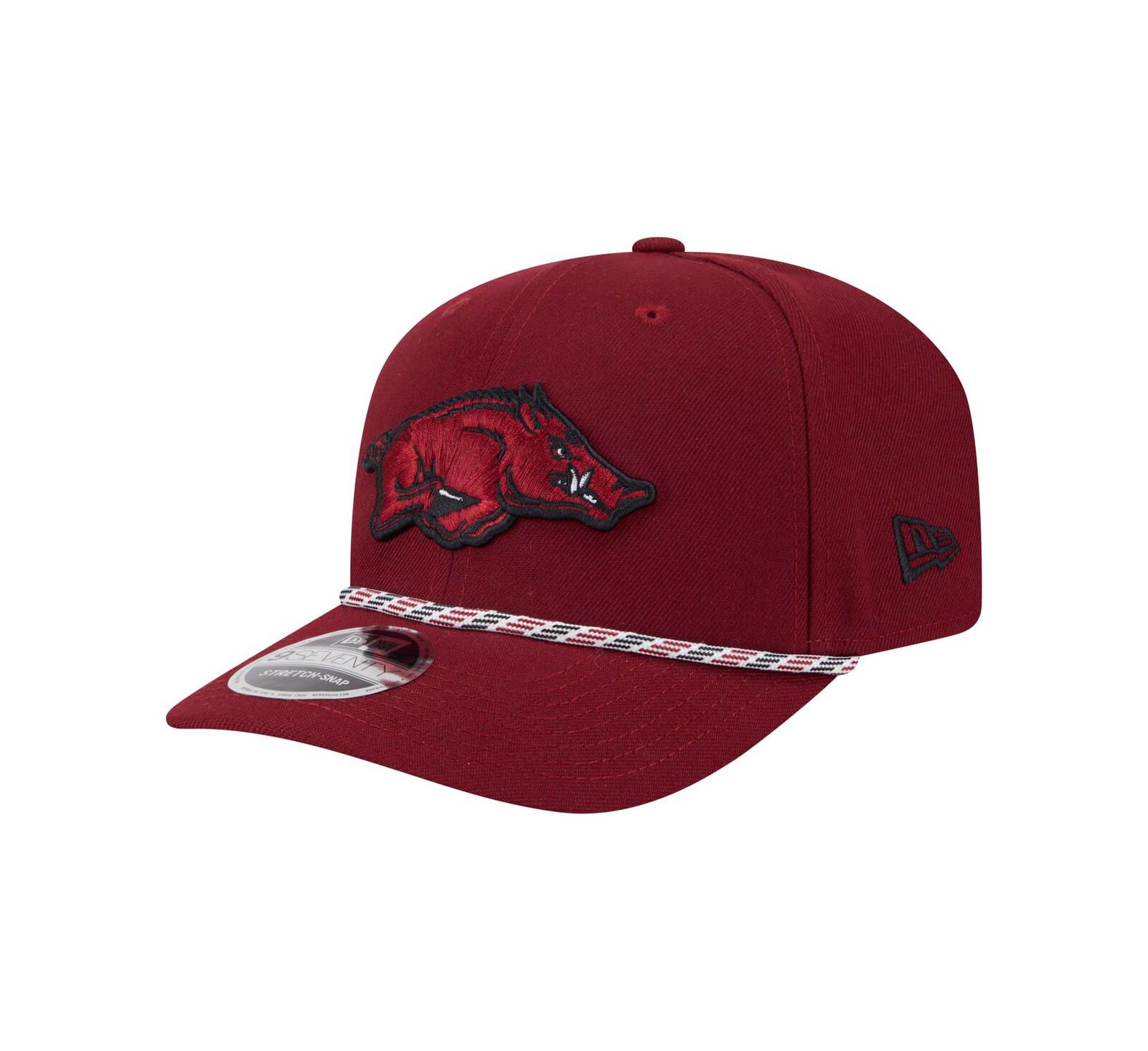 Мужская кепка New Era Arkansas Razorbacks Game Day Multi-Rope 9SEVENTY Stretch-Snap Hat