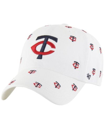 Женская кепка '47 Brand White Minnesota Twins Confetti Clean Up, регулируемая