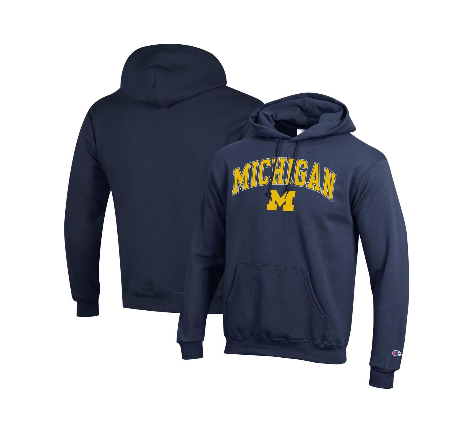 Мужское флисовое худи Champion Michigan Wolverines с логотипом