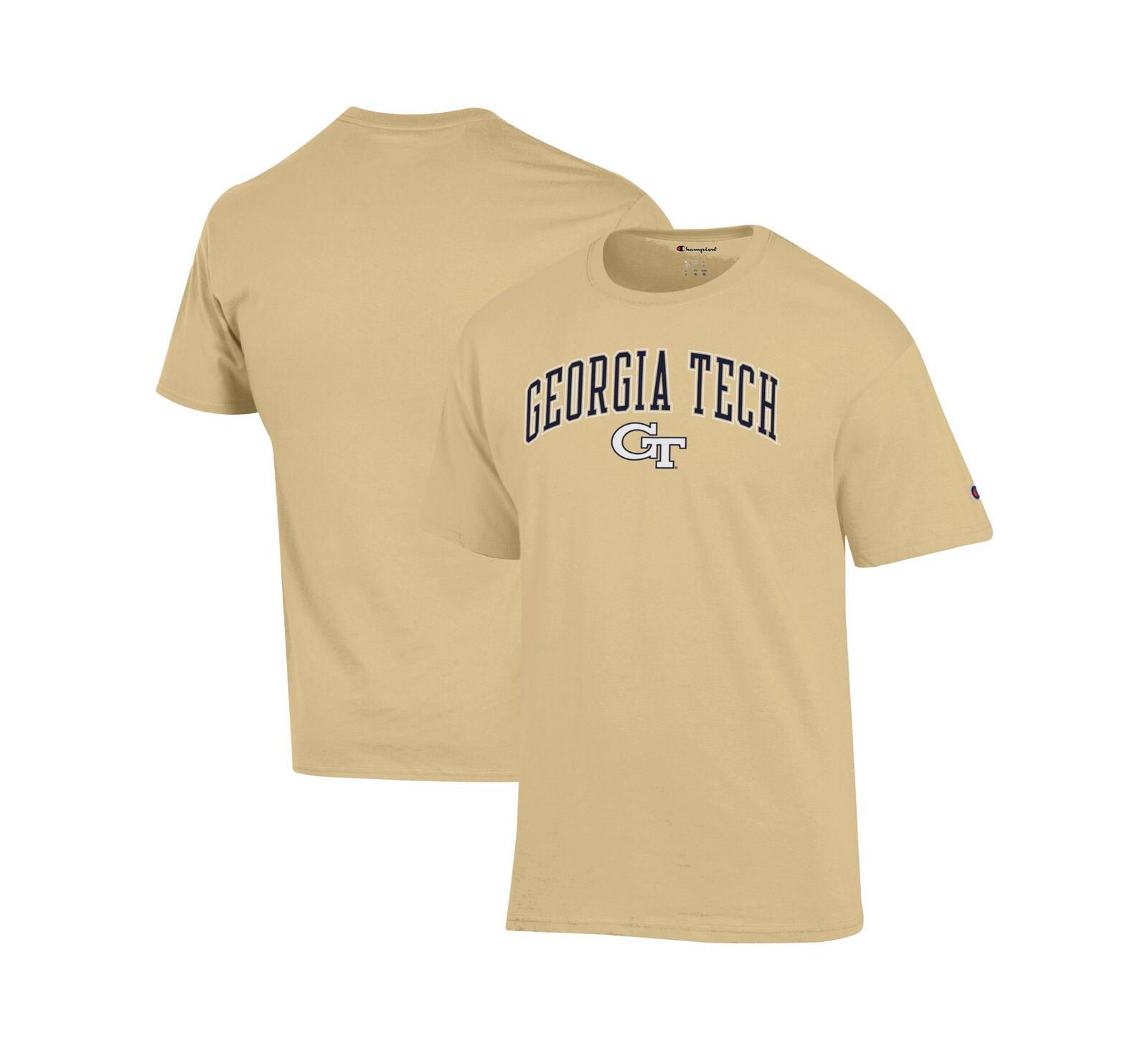 Champion Men's Gold Georgia Tech Yellow Jackets Arch Over Logo T-Shirt