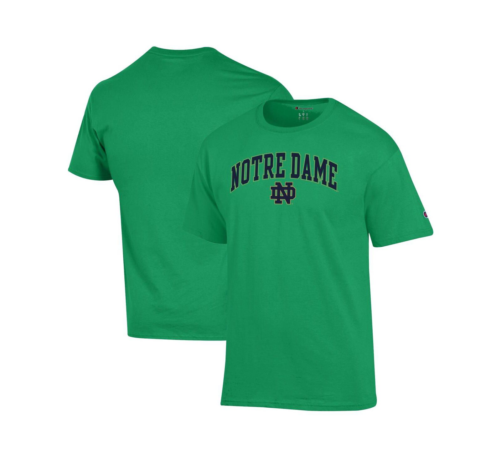 Champion Men's Green Notre Dame Fighting Irish Arch Over Logo T-Shirt